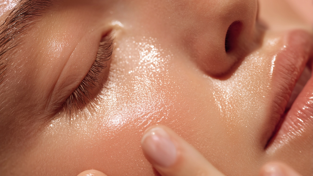 up close of a woman's face
